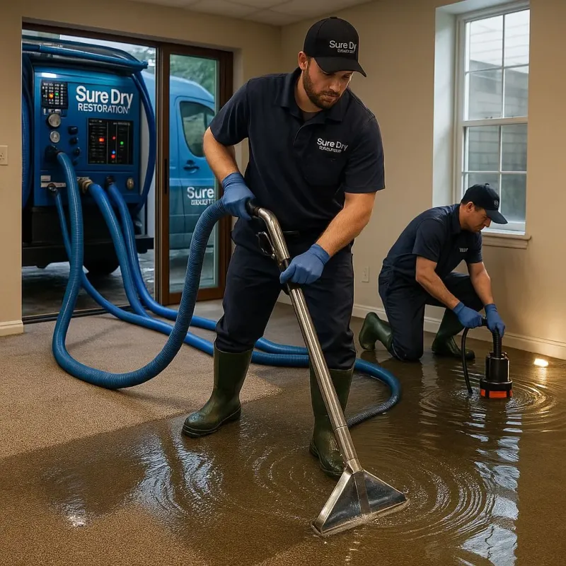 Water Extraction and Removal process in East Tawas, MI